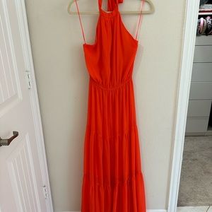 Bright orange maxi